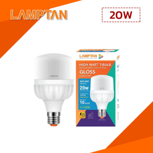 หลอดไฟ LED 20W LAMPTAN T-BULB GLOSS